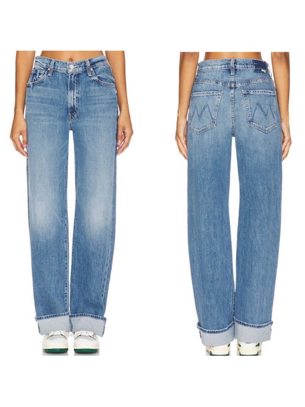NWT Mother Superior Dodger Skimp Cuff in Music Is The Medium Loose Jeans 29